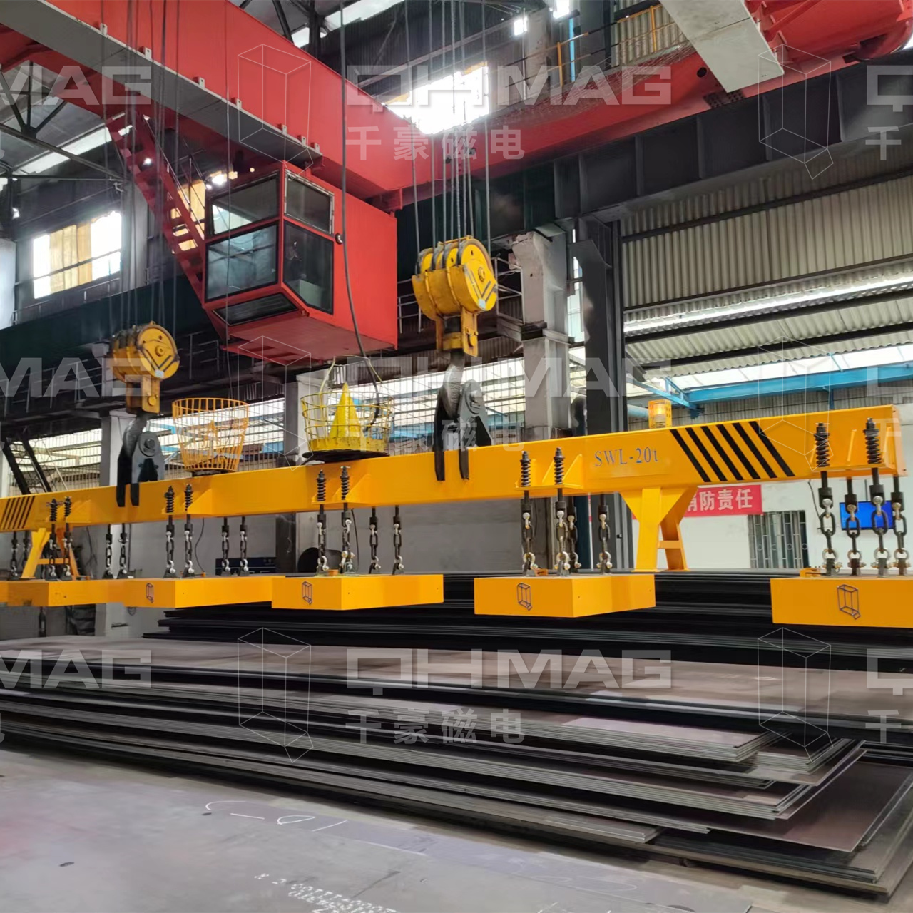 千豪吊鋼板電永磁吊具，鋼板吊具，電永磁吊具，磁力吊具