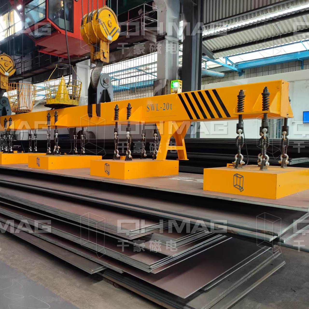 千豪吊鋼板電永磁吊具，鋼板吊具，電永磁吊具，磁力吊具