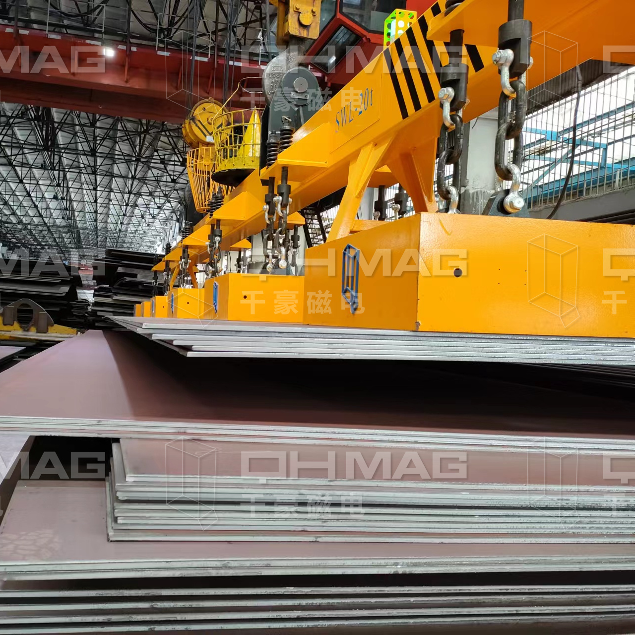 千豪吊鋼板電永磁吊具，鋼板吊具，電永磁吊具，磁力吊具