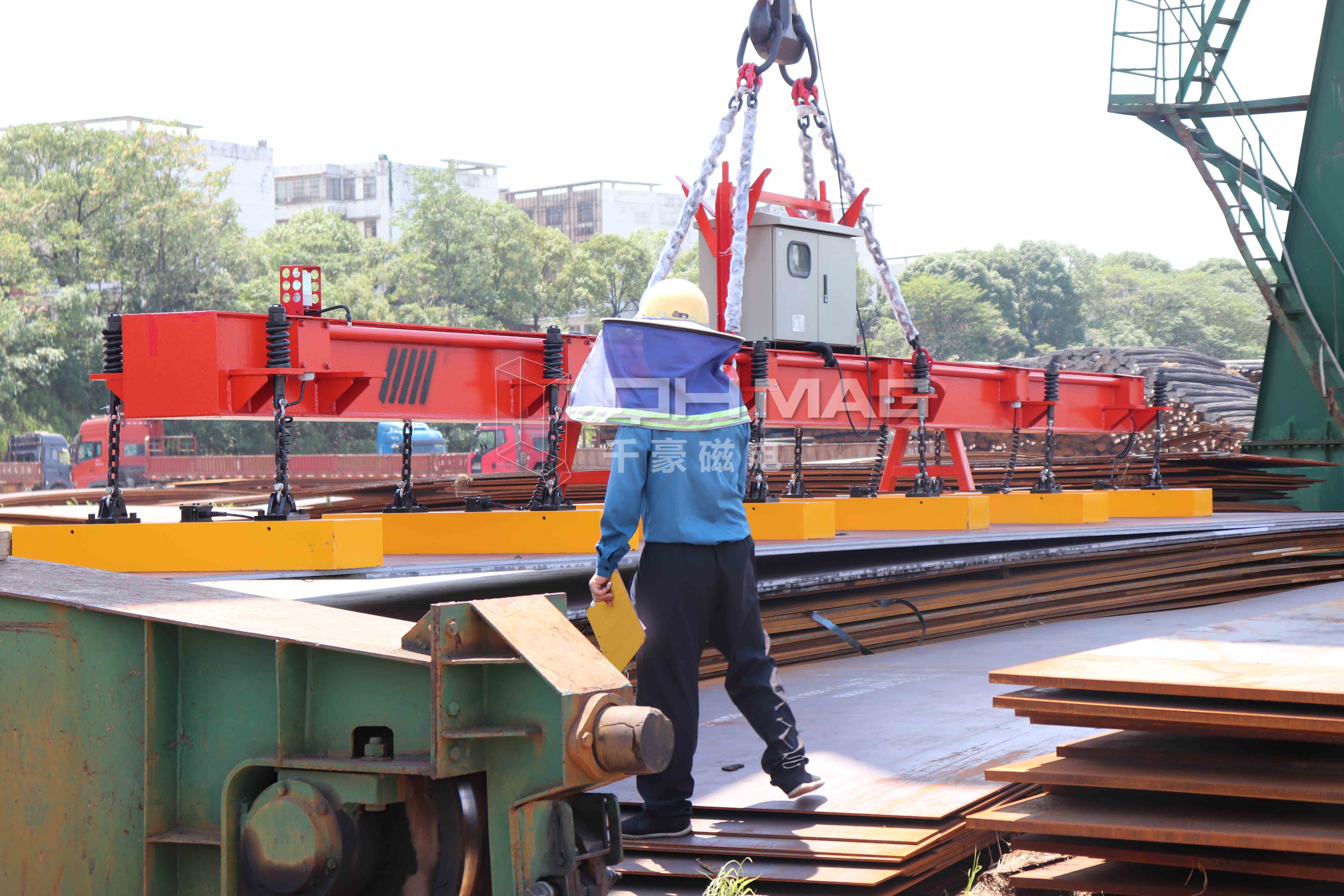 千豪鋼板電永磁吊具，起重電永磁鐵